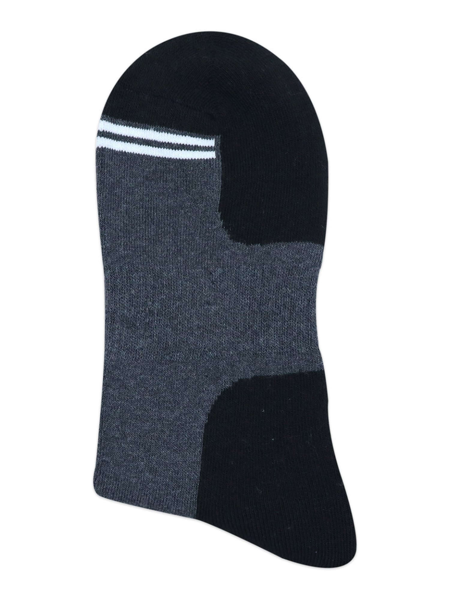 BALENZIA Cotton Colour Block Cushioned High Ankle Sports Socks (Pack Of 3)