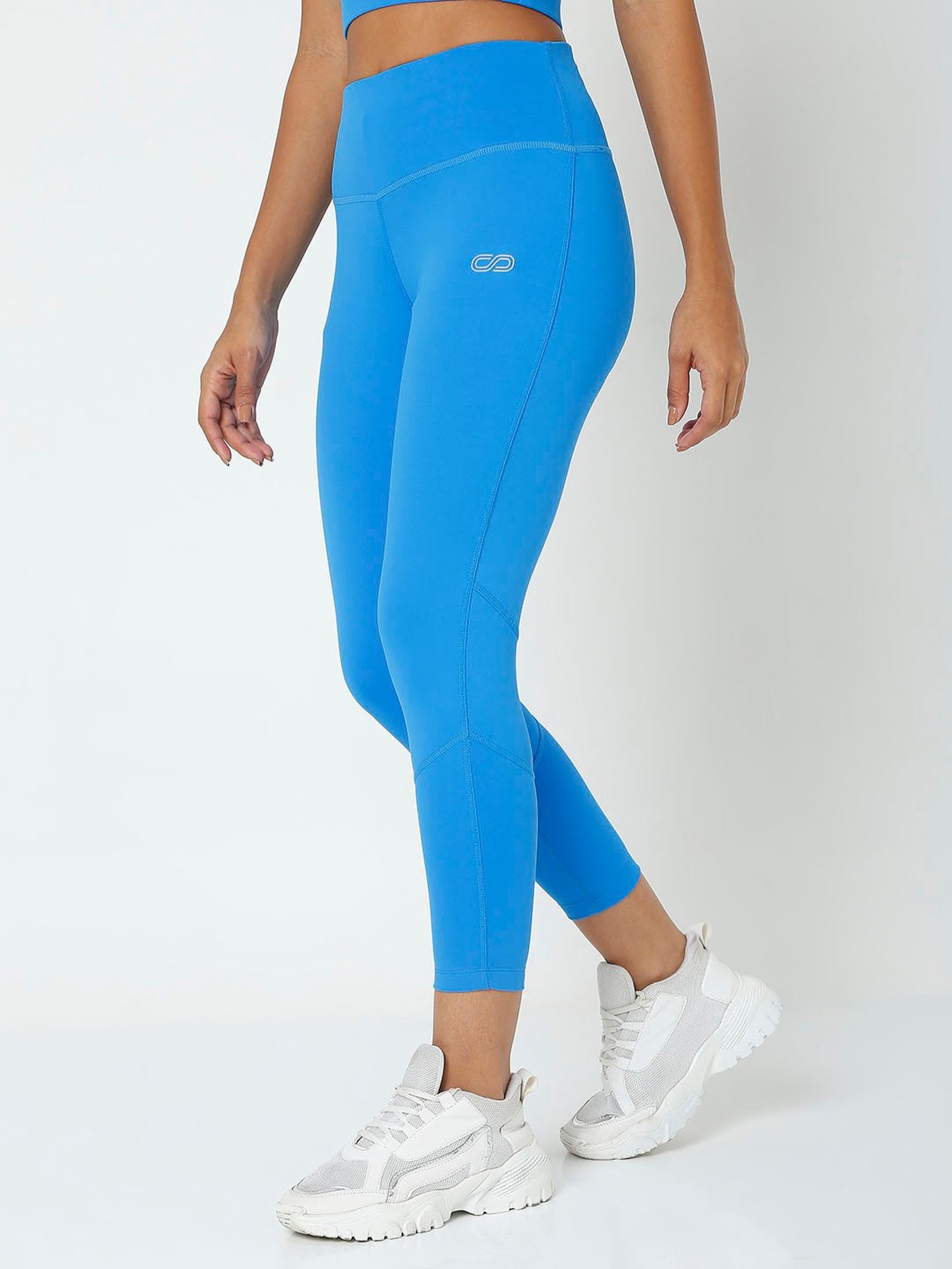 SILVERTRAQ Blue Logo Print Leggings