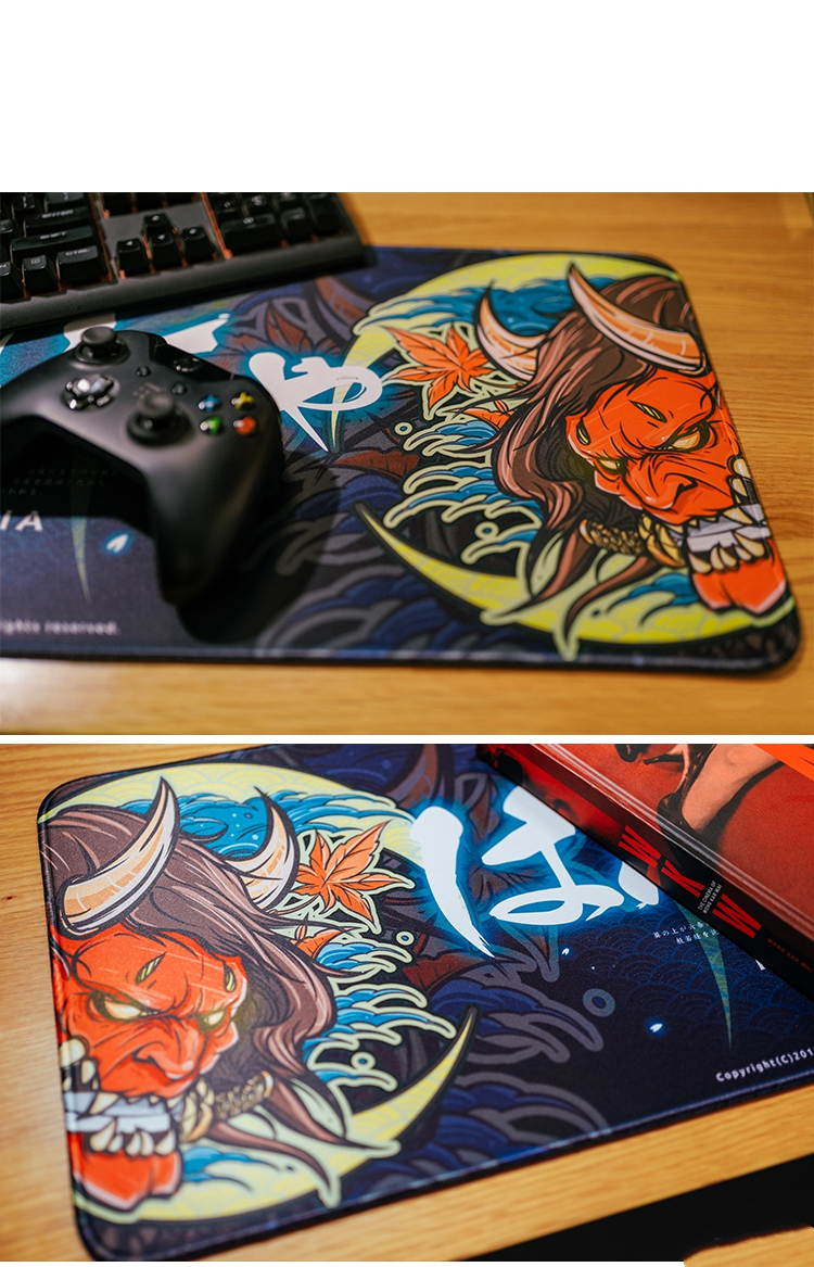 CORN 800X300mm Colorful Thick Mouse Pad, Chinese Style Fashion,Embossing Effect, Anti-skid Rubber Material