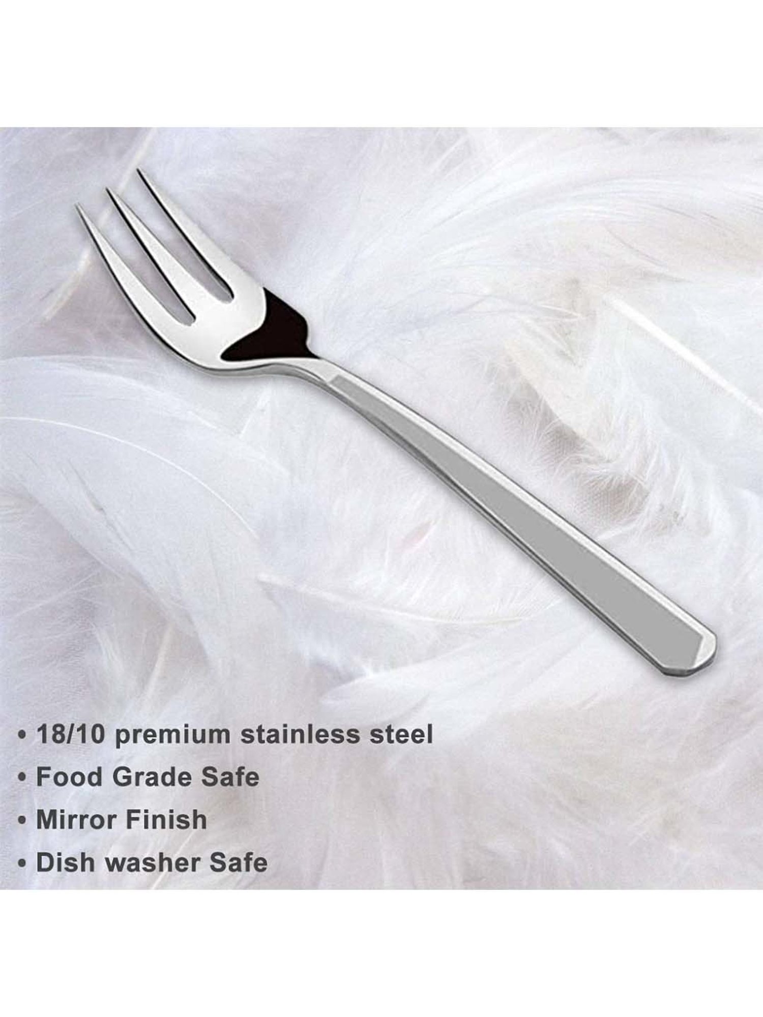 FnS Creta Silver Stainless Steel Dinner Fork - Set of 12