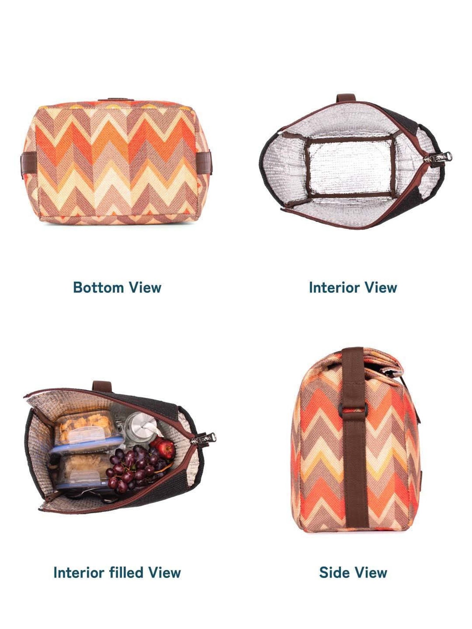 ZOUK Orange Woven Handbag