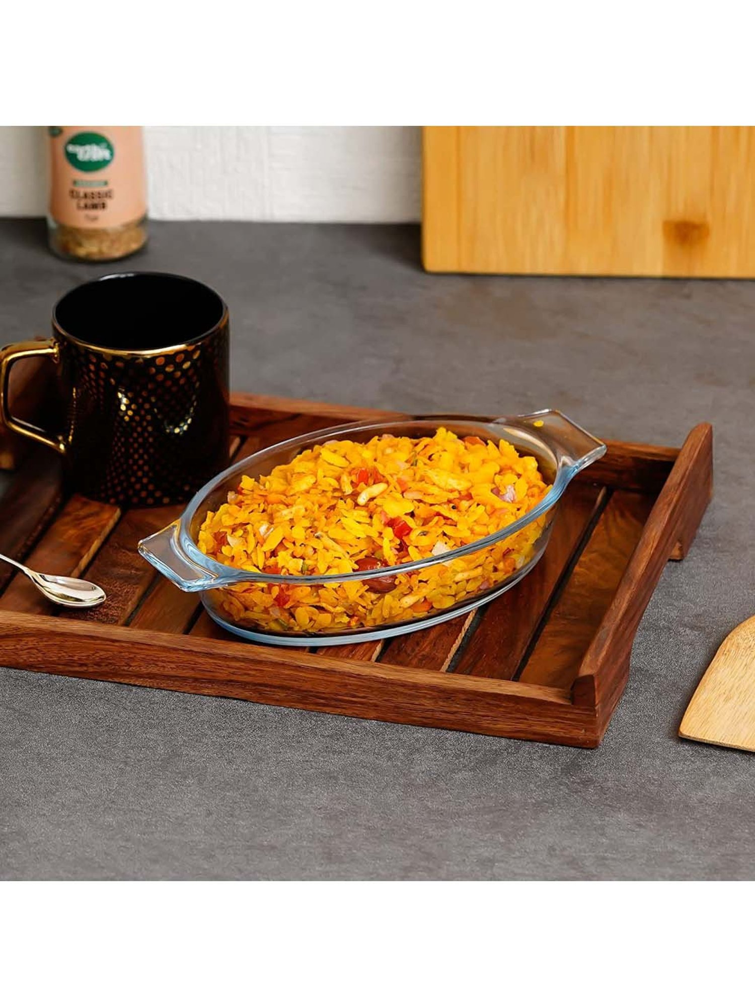 Femora Transparent Borosilicate Glass Baking Dish (.52 L) - Set of 2