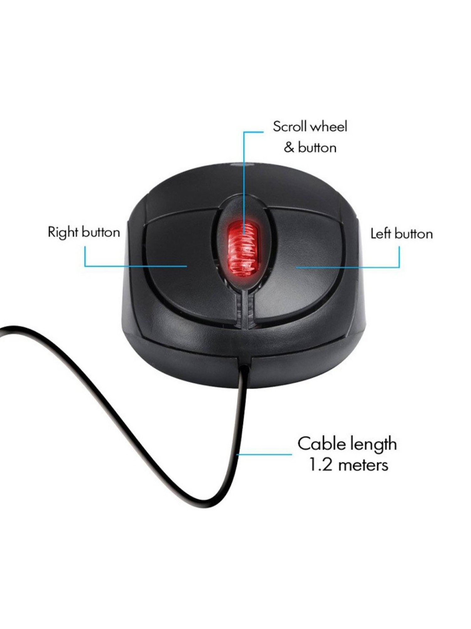 Zebronics Zeb-K20 Keyboard & Zeb-Rise Mouse Combo Set (Black)