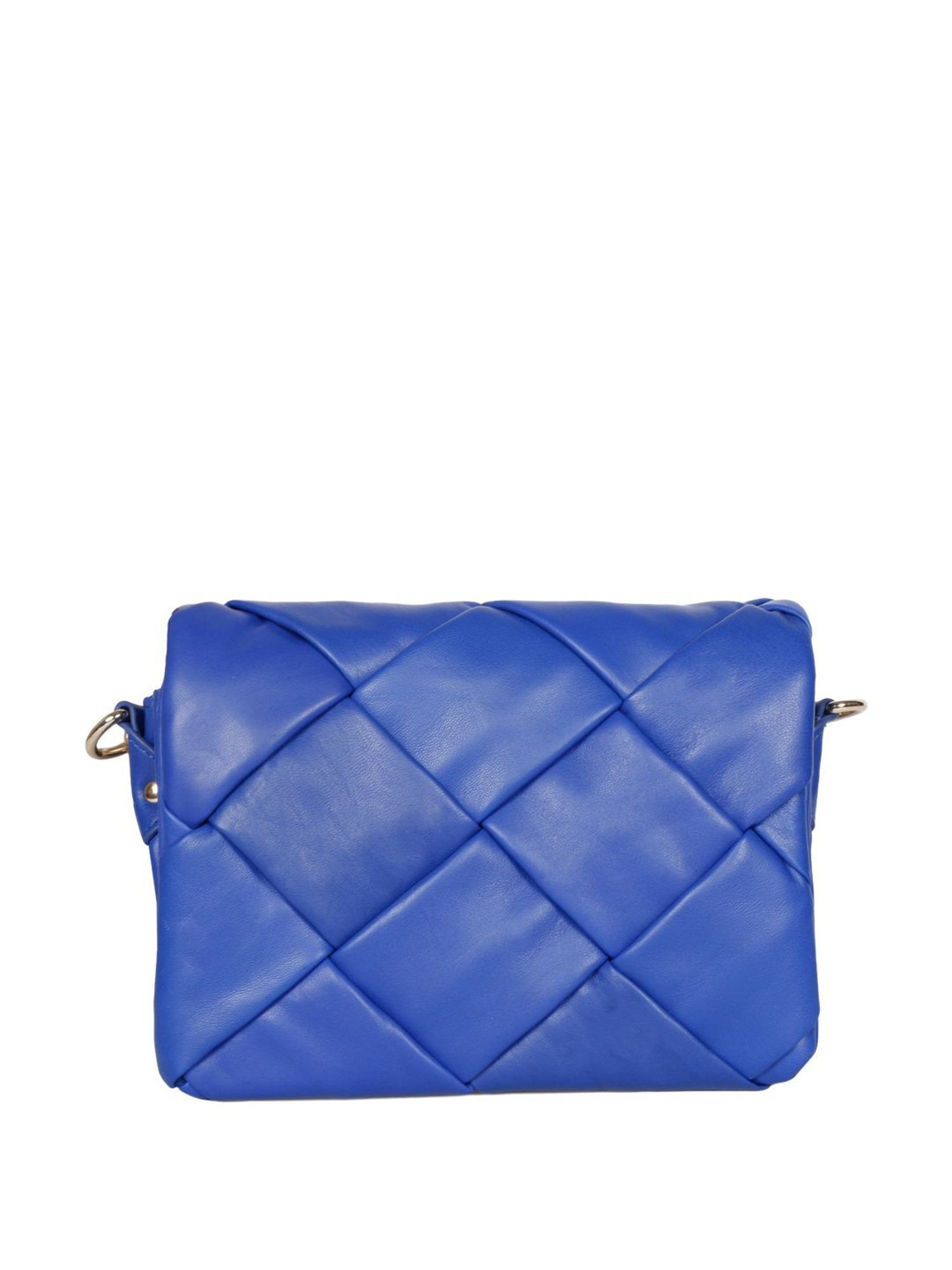 Saint G Blue Textured Medium Sling Handbag