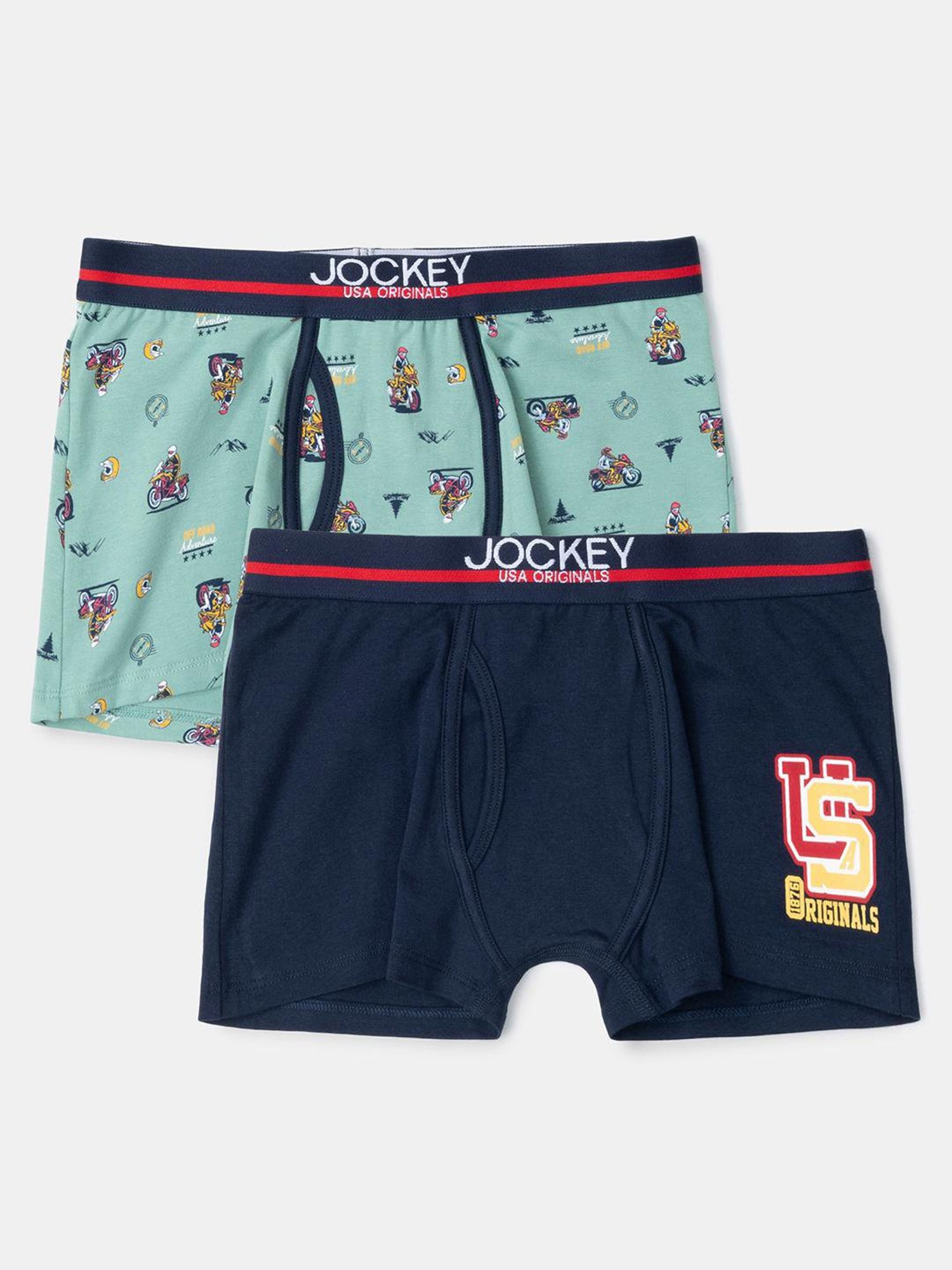 Jockey Boys Multi Printed Trunk Pack of 2