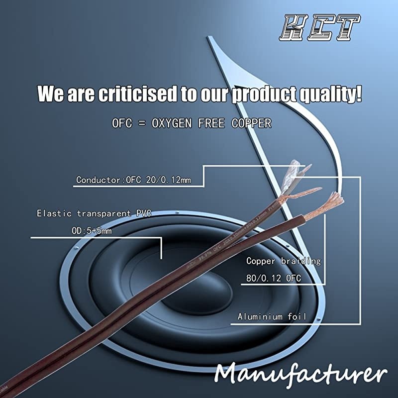 Three Shielded Metal Plug RCA Audio Cable Oxygen Free Copper interconnect Cable