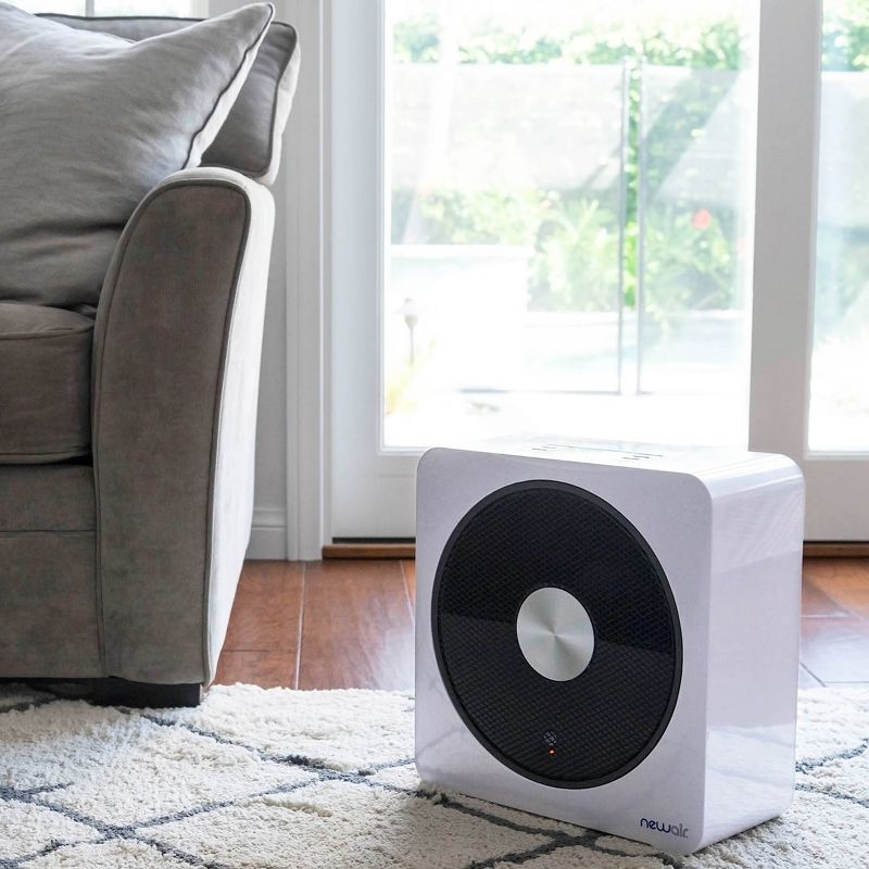 Premium 1500W Electric Smart Safety Portable Ceramic Space Heater with Whisper Quiet White