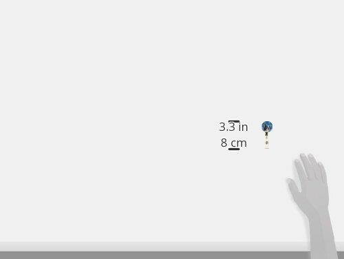 Caroline's Treasures Boston Terrier Winter Snowflakes Holiday Retractable Badge Reel, Multicolor (SC9360BR)