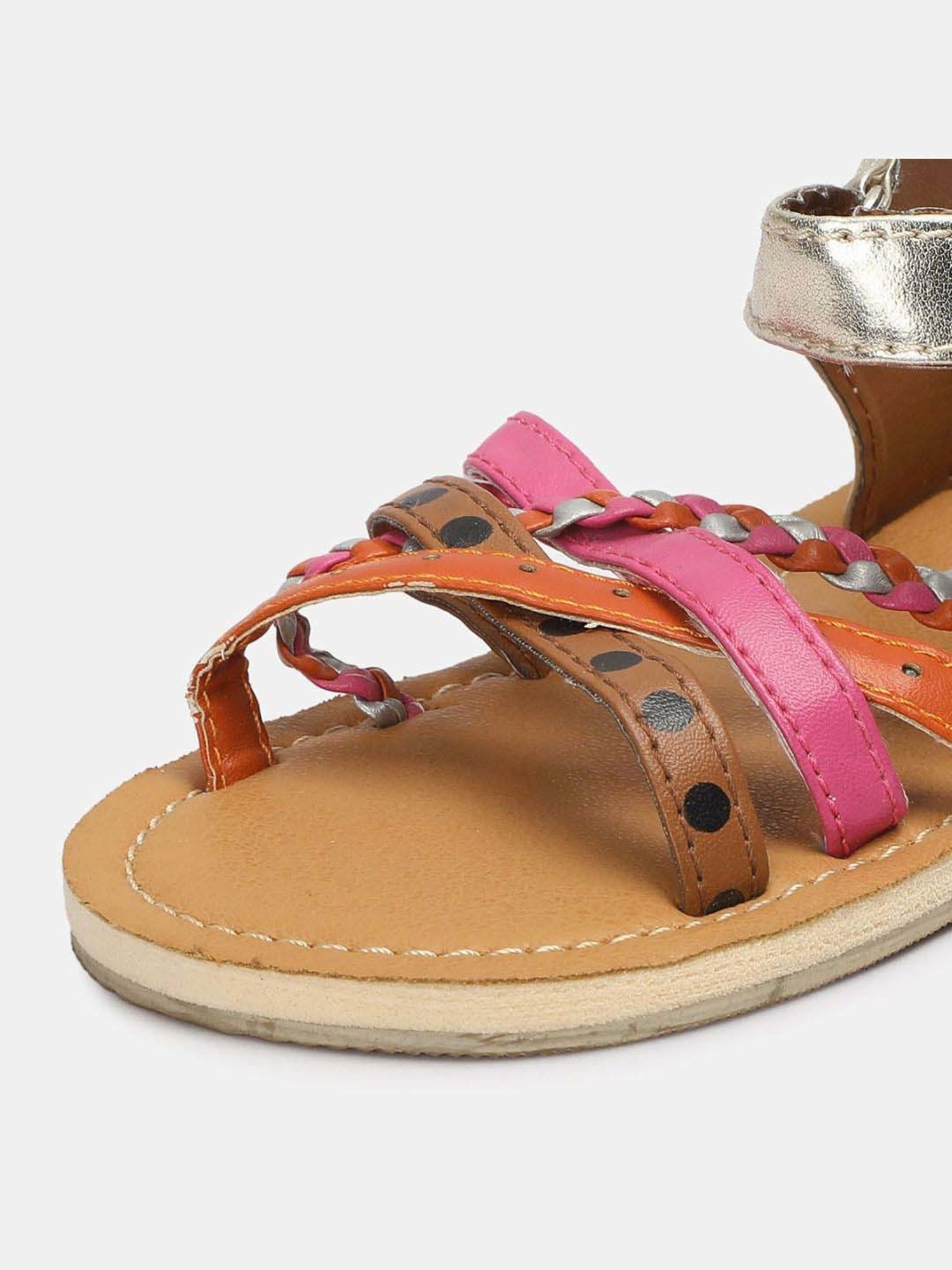 MINIKLUB Girls Multicolor Party & Club Wear Sandal