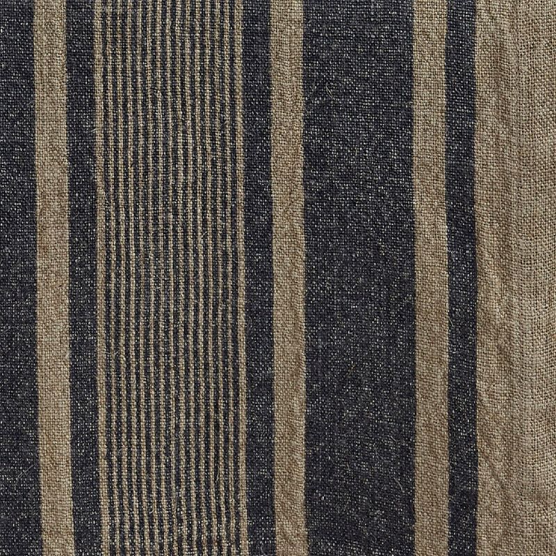 Split P Washed Linen Stripe Table Runner - 60''L - Blue
