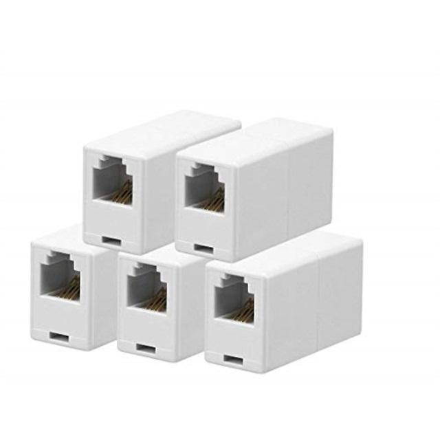 iMBAPrice RJ11 4P4C Straight Telephone Inline Coupler (5 Pack)