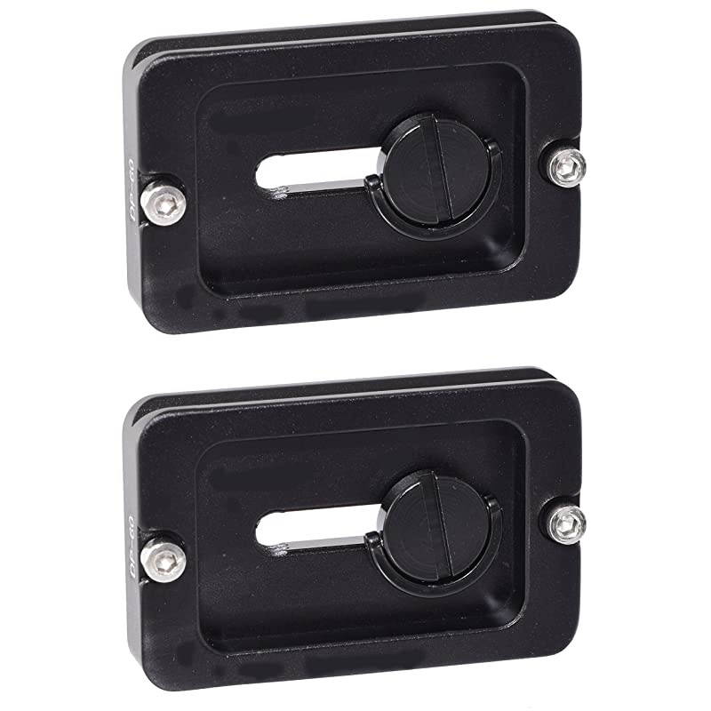 2 Pack DP60 60mm QR Lens Camera Body Plate Arca amp RRS Compatible w DRing