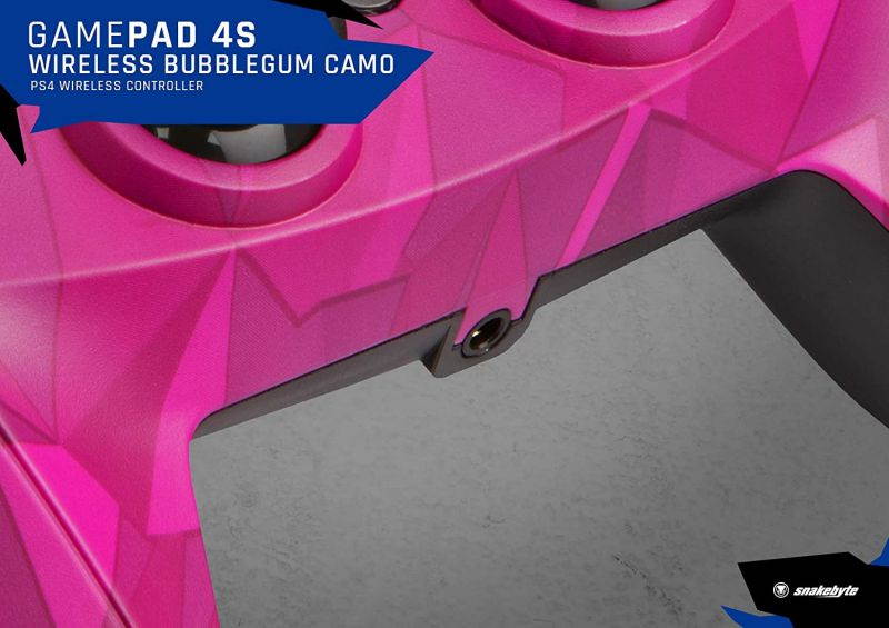 Snakebyte Gamepad S Wireless for PlayStation 4 - Wireless PS4 Controller - Bubblegum Camo - PlayStation 4