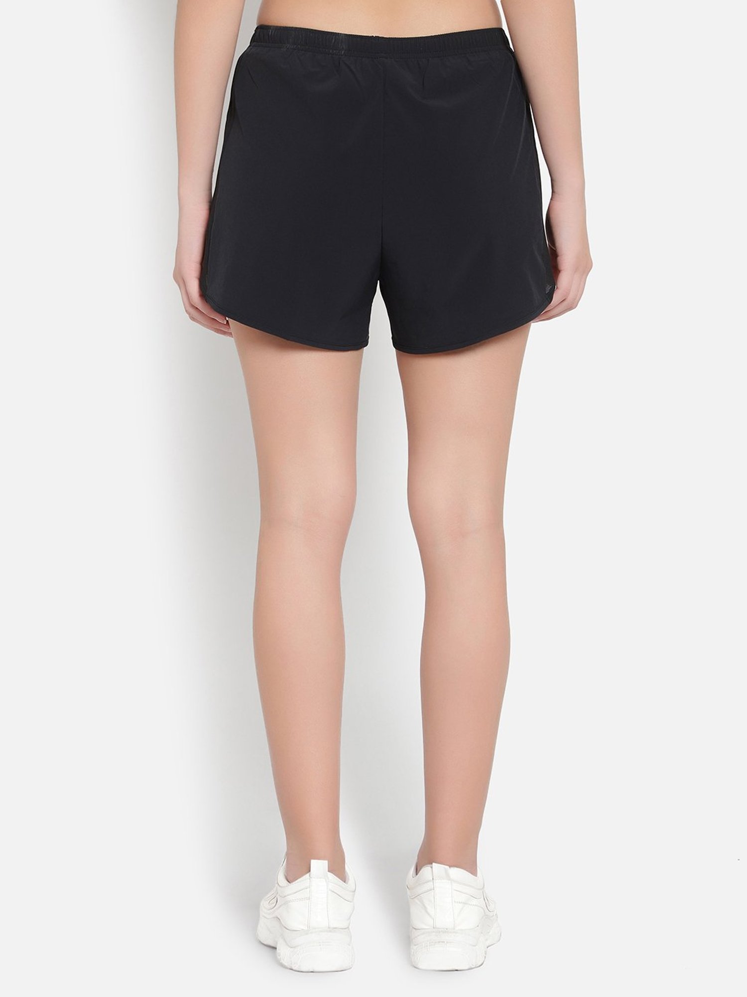Anta Black Low Rise Sports Shorts