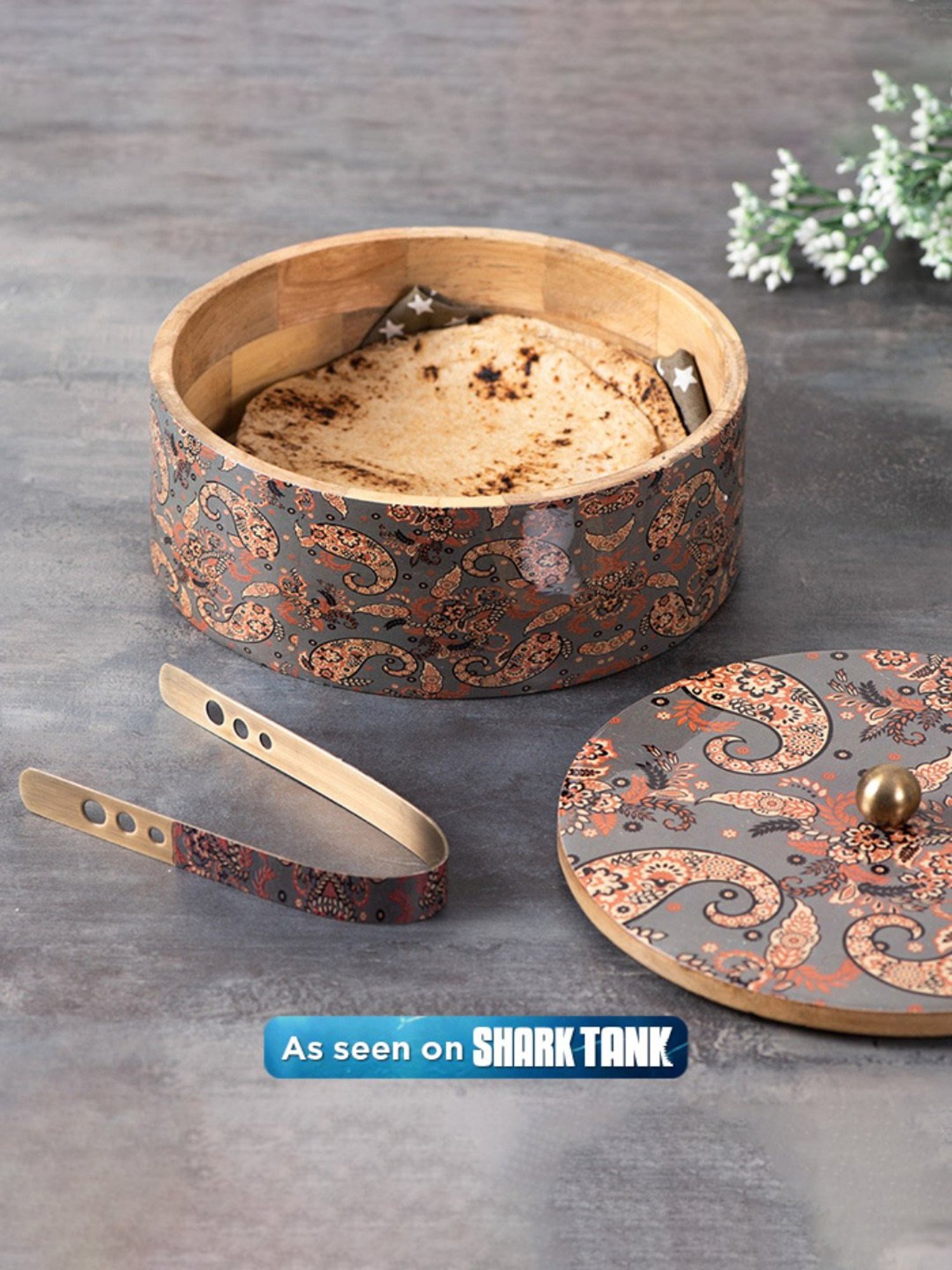 FnS Elantra Silver Stainless Steel Casserole With Lid (0.9 L)