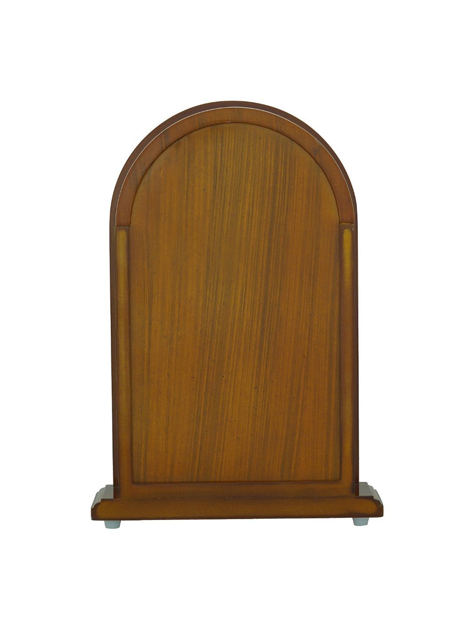 CHRONIKLE Vertical Dark Brown Wood Table or Desk Clock