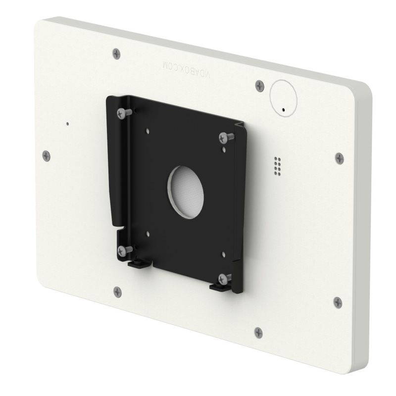 VidaMount White Enclosure and Fixed VESA Slim Wall Mount [Bundle] compatible with Samsung Galaxy Tab E 9.6
