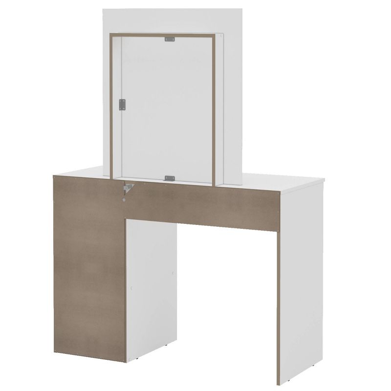 Dallas Vanity with Mirror White - Chique