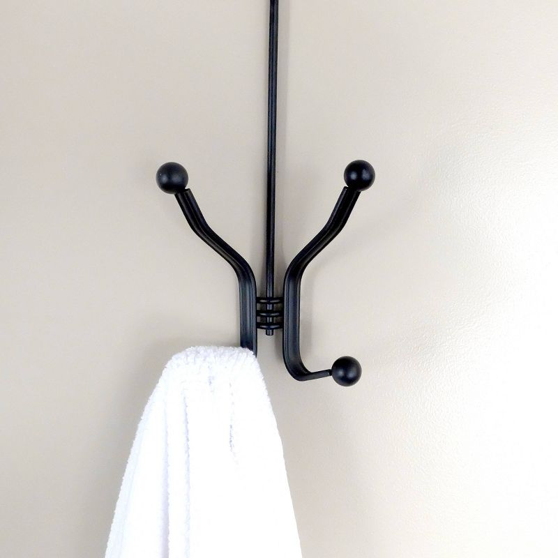 Tango Over-the-Door 2 Hooks Matte Black - Splash Home