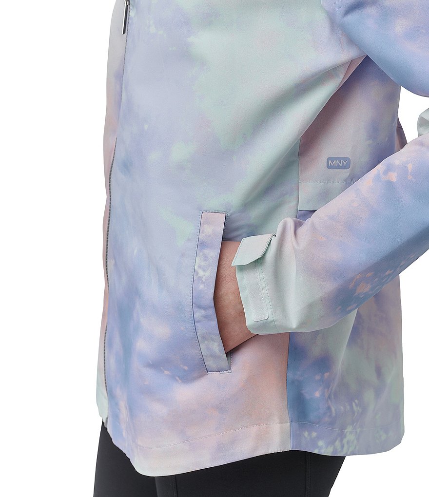 Marc New York Tie Dye Water Resistant Hooded Windbreaker