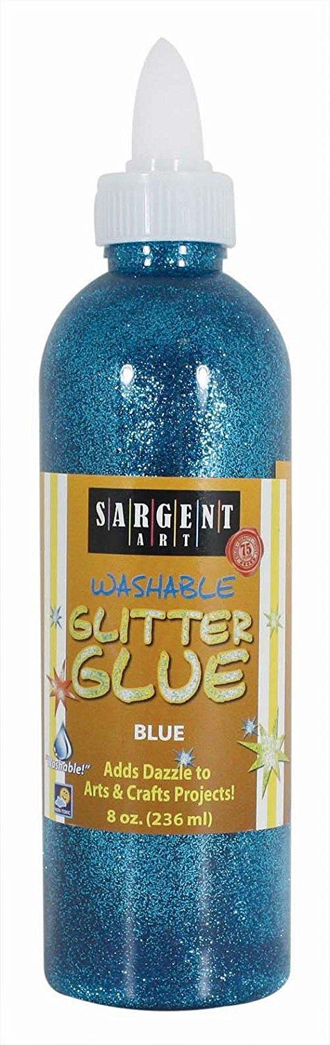 Sargent Art 221950 8Ounce Glitter Glue, Blue