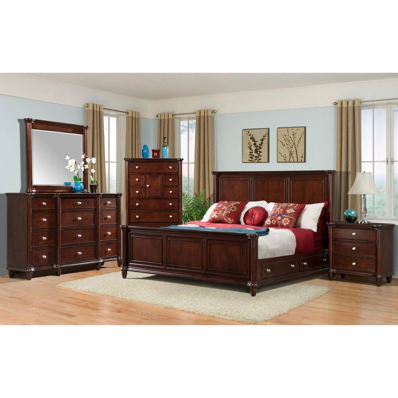 Dylan Headboard King Dark Cherry - Picket House Furnishings