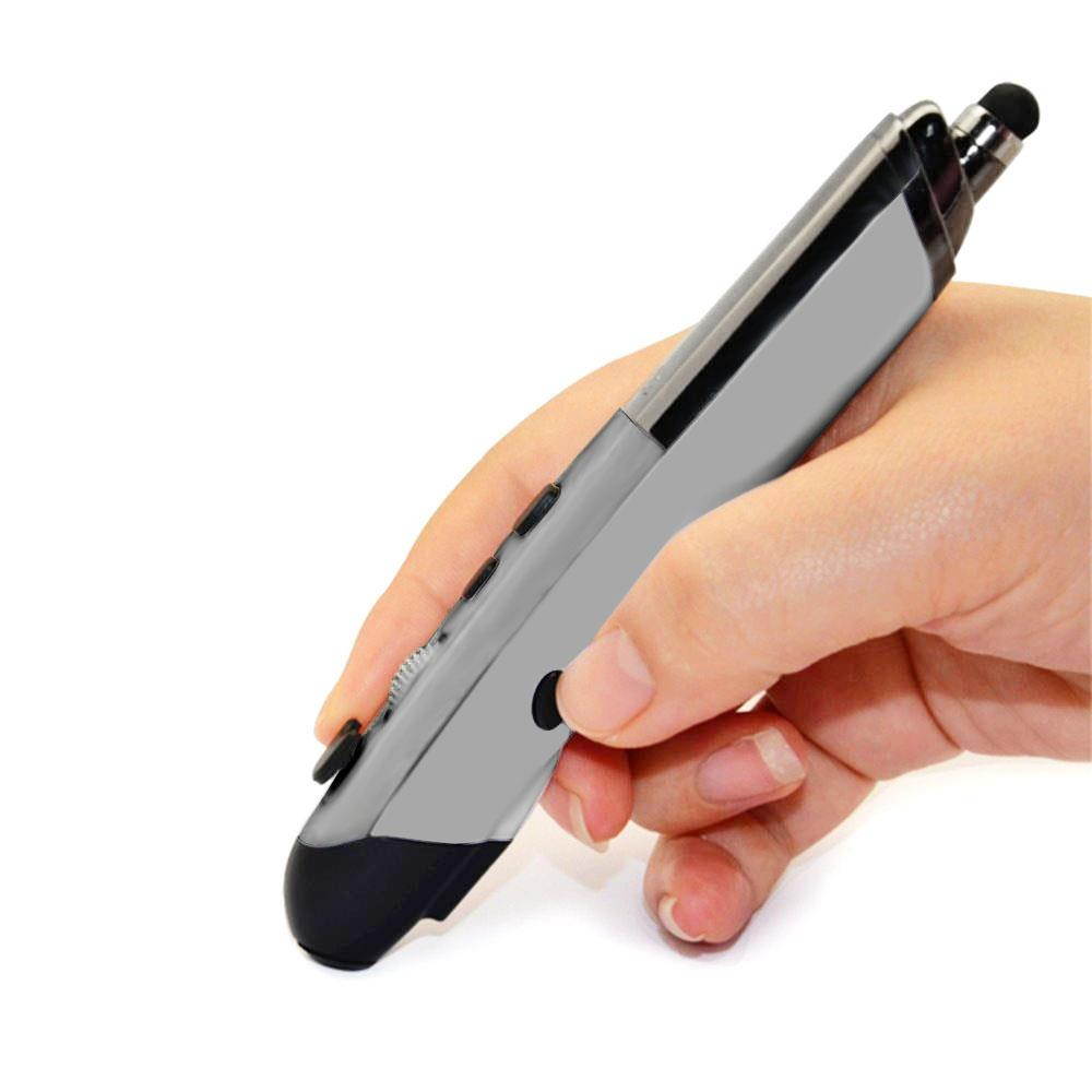 PR-08 2.4G Innovative Pen-style Handheld Wireless Smart Mouse, Support Windows 8 / 7 / Vista / XP /  2000 / Android / Linux / Mac OS. , Effective Distance: 10m(Grey)