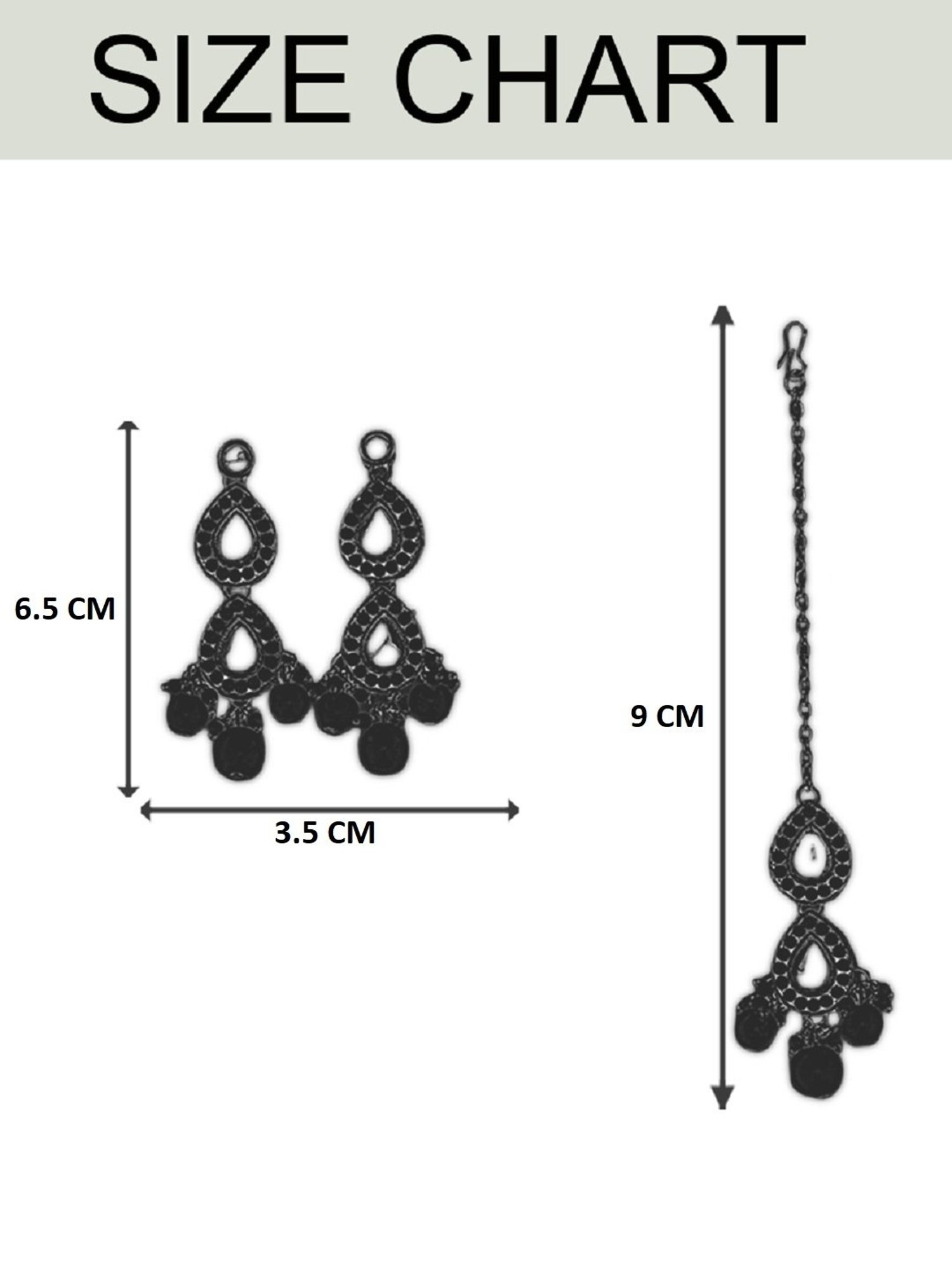 Oomph Gold Tone Kundan & Pearls Jadau Maangtikka with Earrings Set