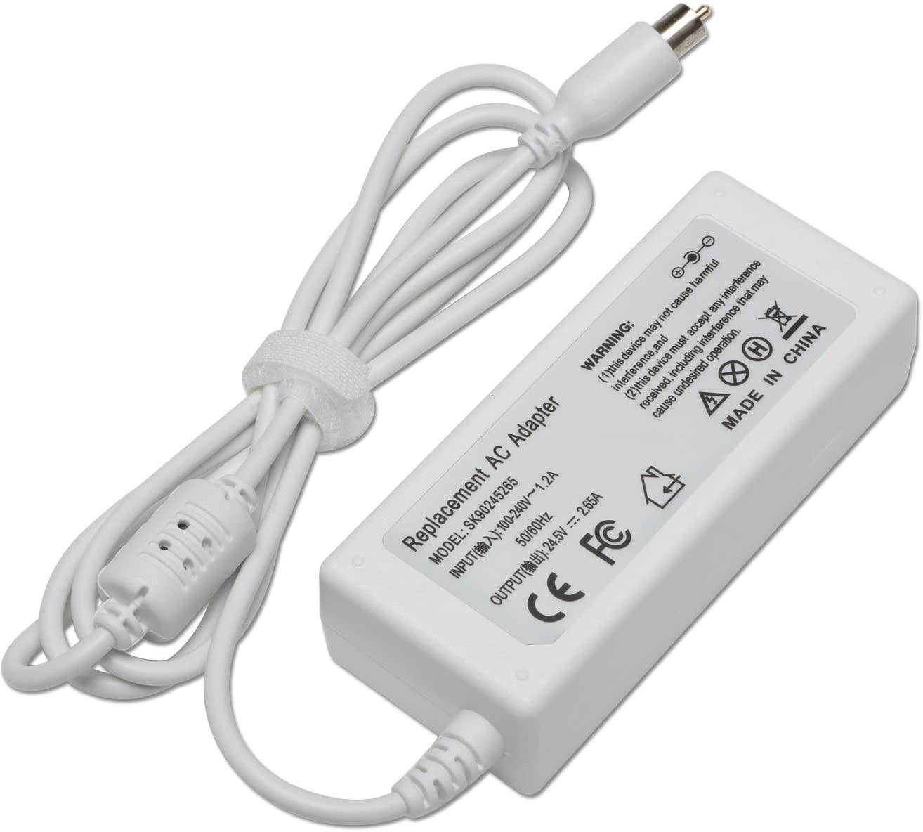 65W 2.65A 24.5V AC Power Adapter Charger for PowerBook G4 A1021,iBook G4, PowerBook G4 15.2-inch with Size 7.7mmX2.5mm