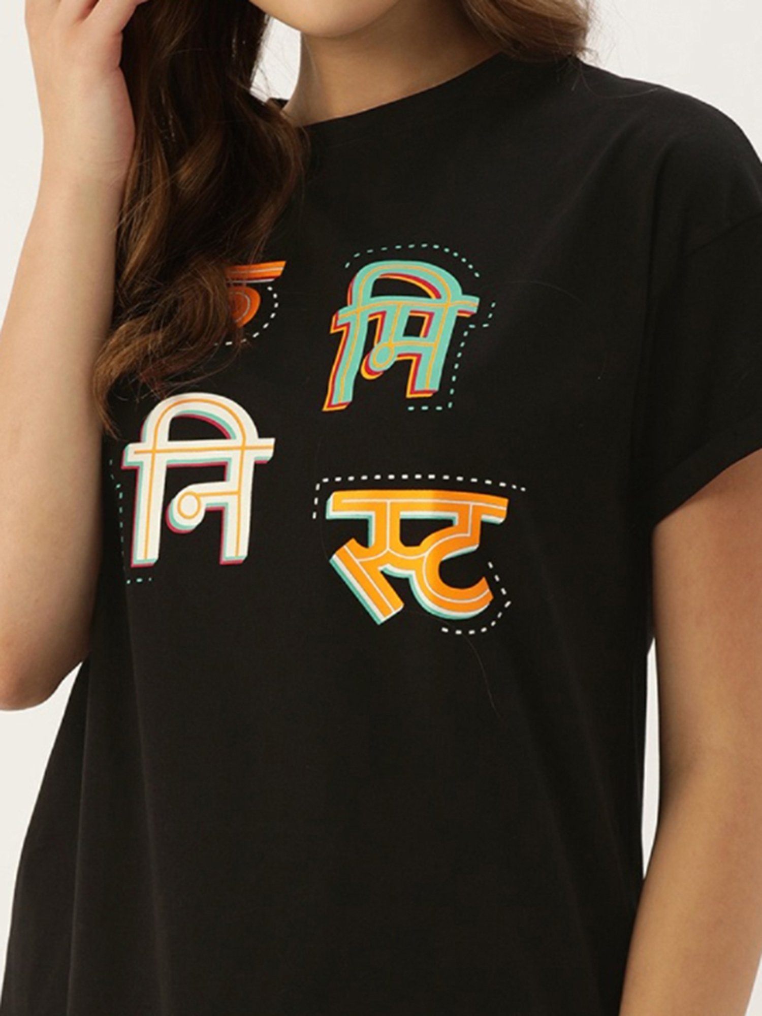 Clt.s Black Printed T-Shirt