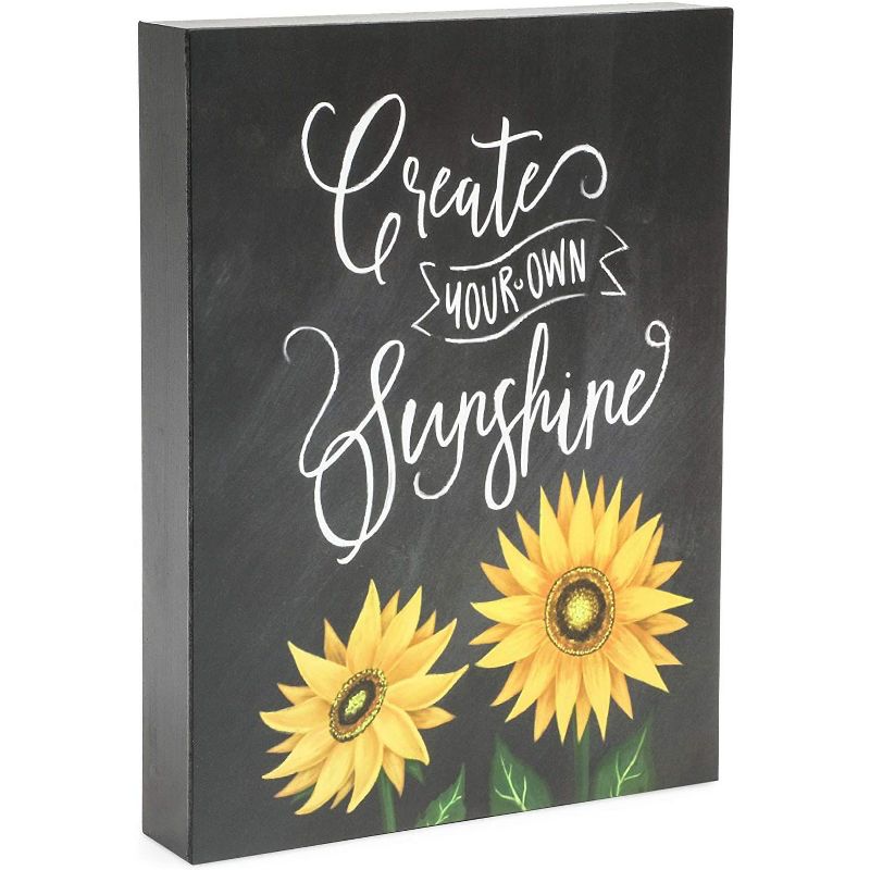 Farmlyn Creek Sunflower Canvas Wall Art, Create Your Own Sunshine (7.5 x 10 Inches)