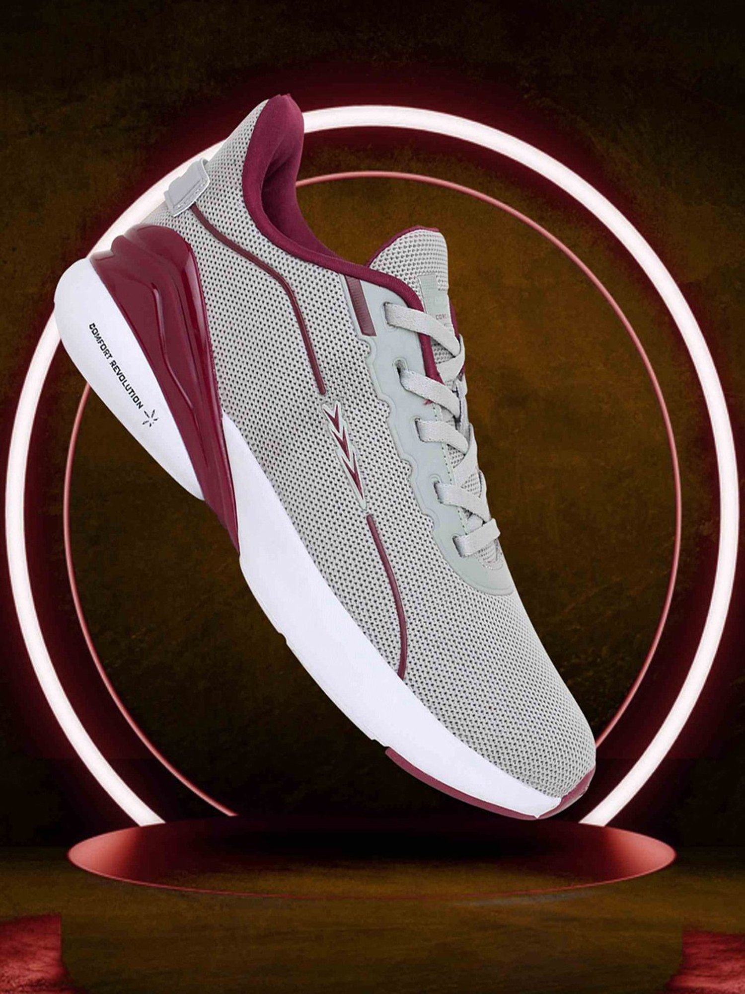 Columbus Men's Grey Running Shoes