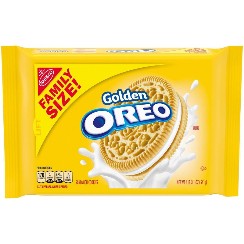 Oreo Golden Sandwich Cookies Family Size - 19.1oz