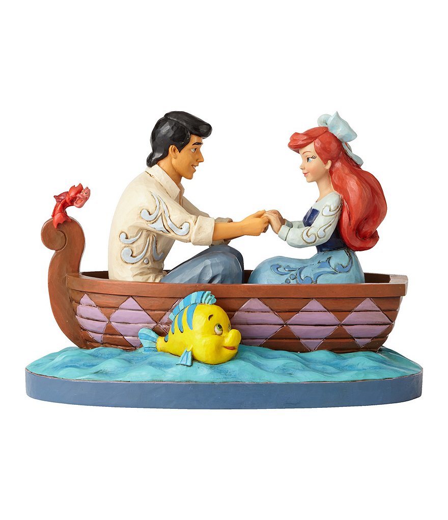 Disney Traditions Collection by Jim Shore Ariel & Prince Eric #double;Waiting for a Kiss#double; Figurine