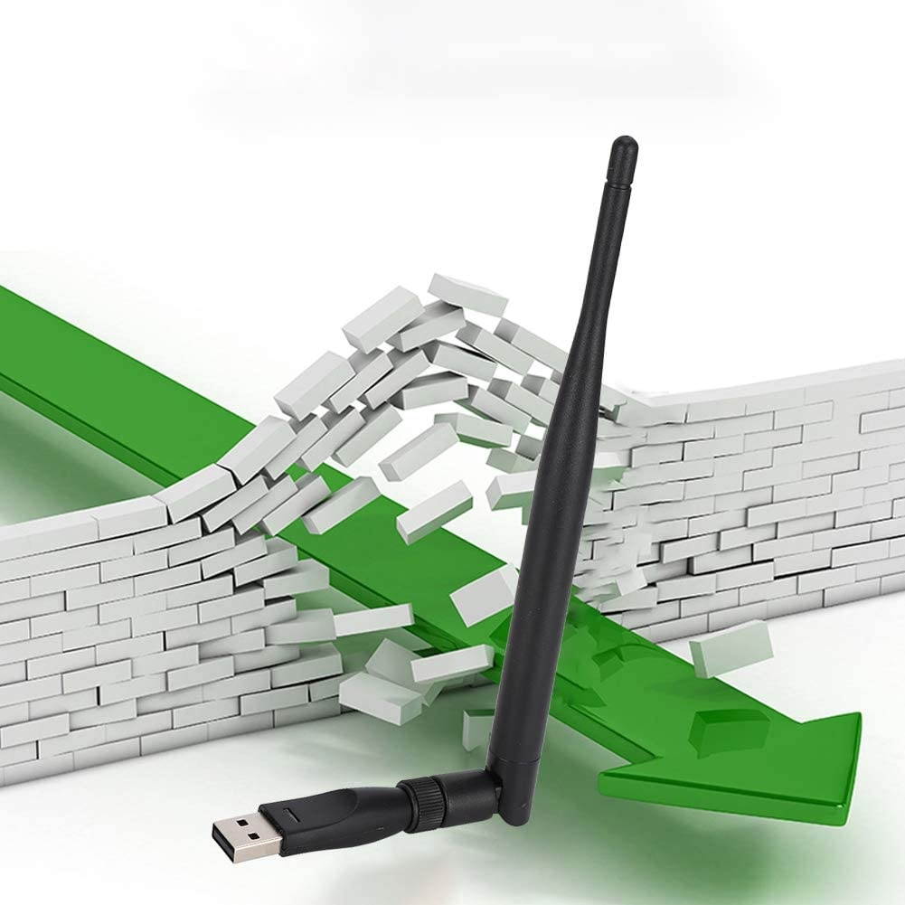 Dpofirs RT5370 USB Mini WiFi Wireless Network Card Antenna WiFi Receiver Router Portable External Antenna with AP Function and WiFi Transmission Detachable Antenna 5DBI