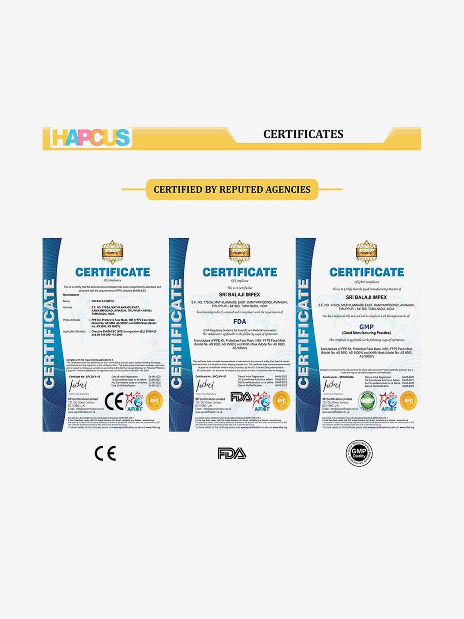 Magnum Flat Fold Duckbill NIOSH Certified N95 Mask (Pack of 20, White)