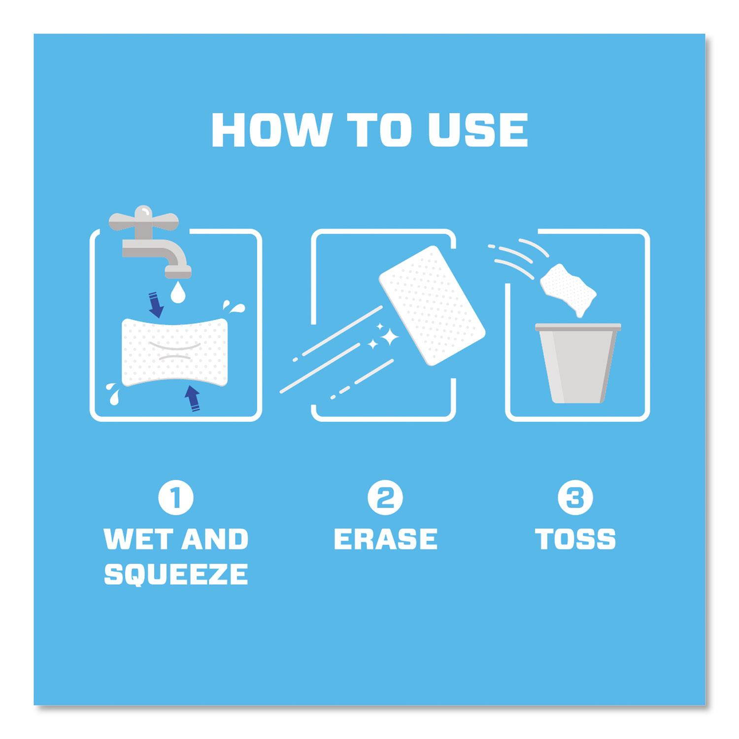 Mr. Clean Magic Eraser Sheets 3 1/2 x 5 4/5 x 0.03 White 16/Pack 8 Pack/Carton