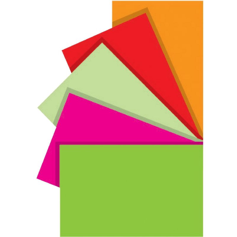 Hygloss Fluorescent Paper, 22 x 28 Inches, Assorted Colors, 12 Sheets