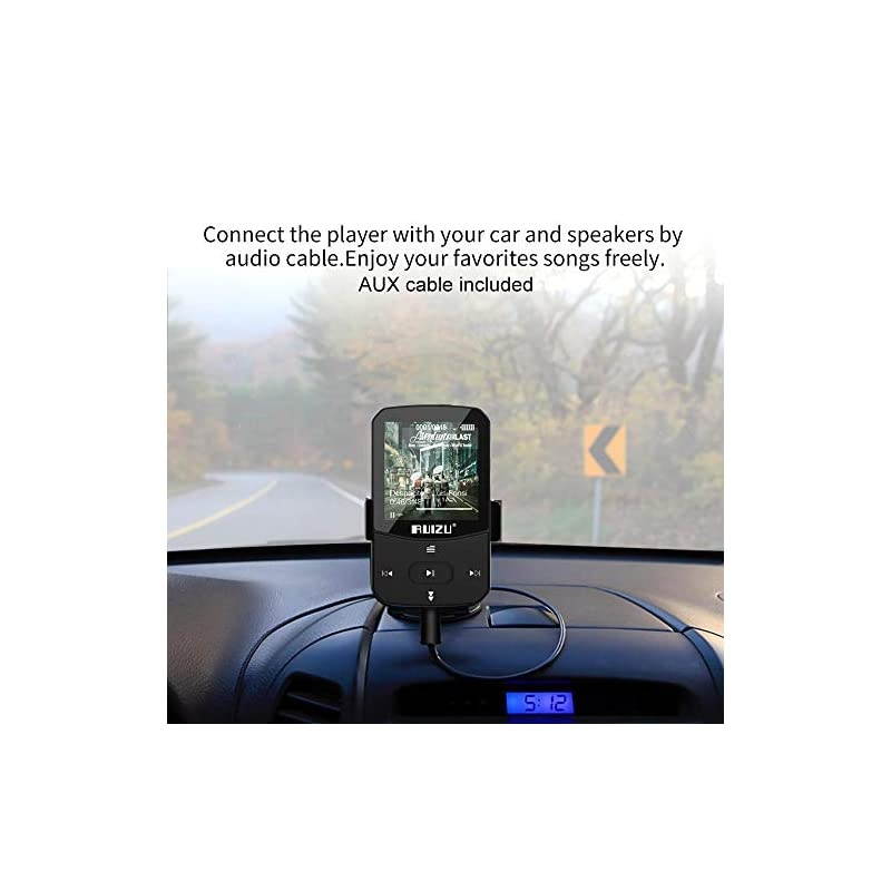 Mp3 Player with Bluetooth 50 Mini Portable Lossless Sound Music Player with FM Radio Voice Recorder Video Earphones for Running Support up to 128GBBlack