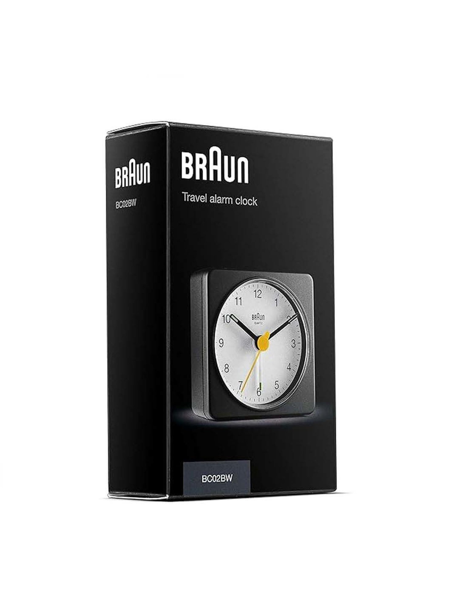 Braun Black Classic Travel Analog Alarm Clock