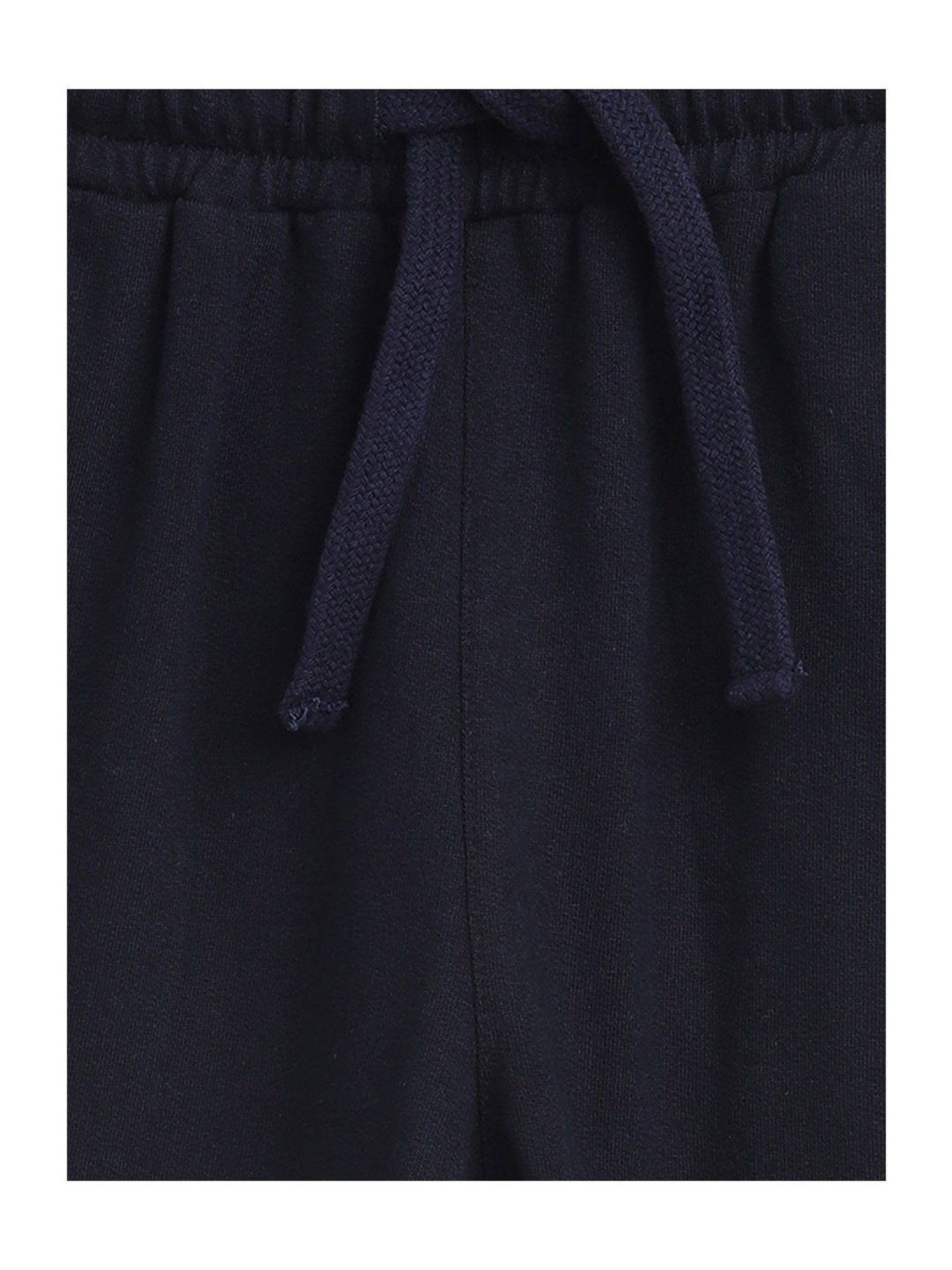 Li'l Tomatoes Girls Navy Solid Trackpants