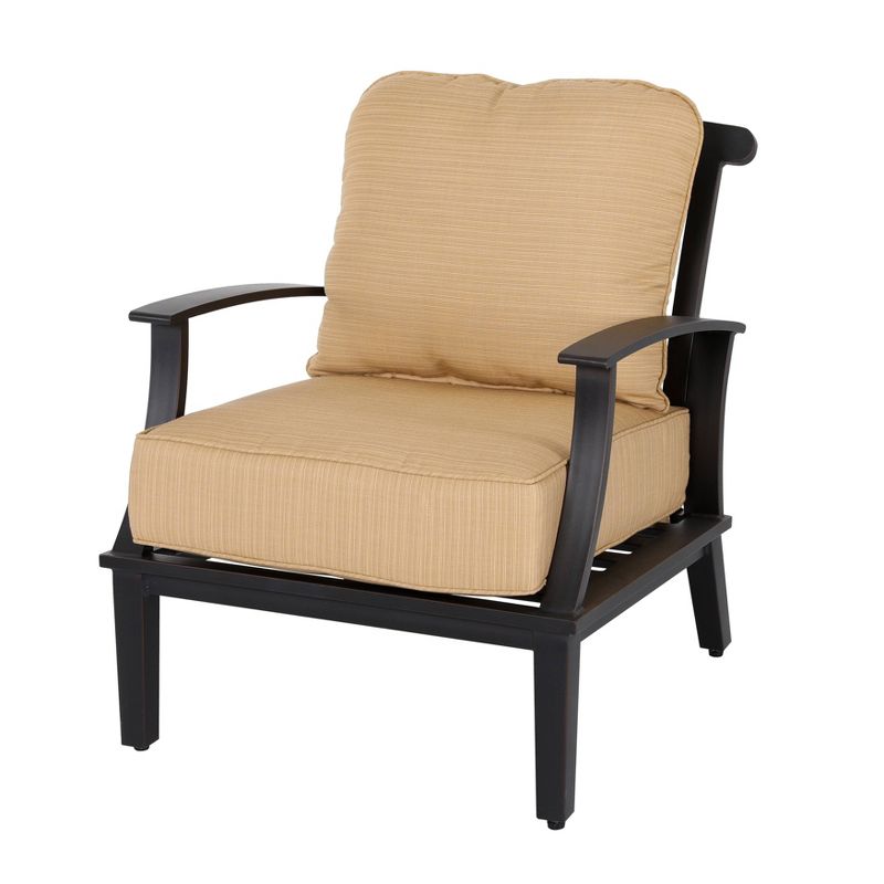 4pc Outdoor Aluminum Sofa Set Dark Gray - Nuu Garden