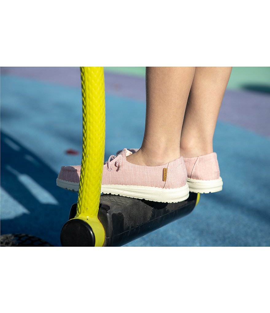 Hey Dude Girls' Wendy Linen Washable Slip-Ons (Toddler)