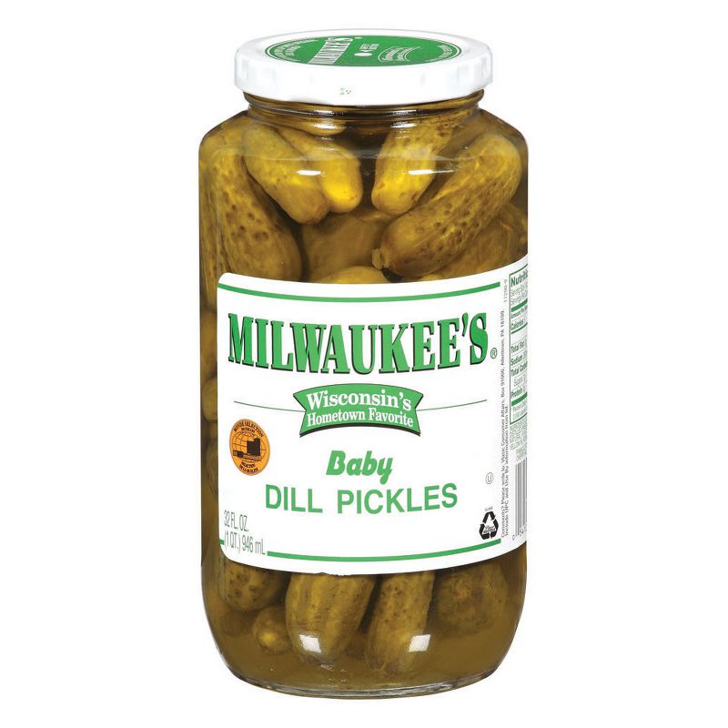 Milwaukee's Plain Baby Dill Pickles - 32 fl oz