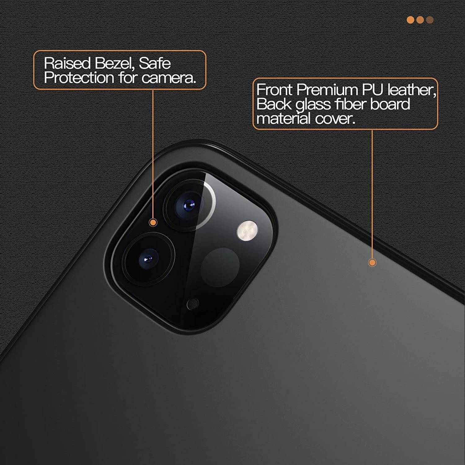 TiMOVO Case for New iPad Pro 11 Inch 2020 (2nd Generation), Strong Magnetic Trifold Stand Case Cover with Auto Sleep/Wake Fit iPad Pro 11" 2020 Release [Support Apple Pencil Pair & Charging] - Black