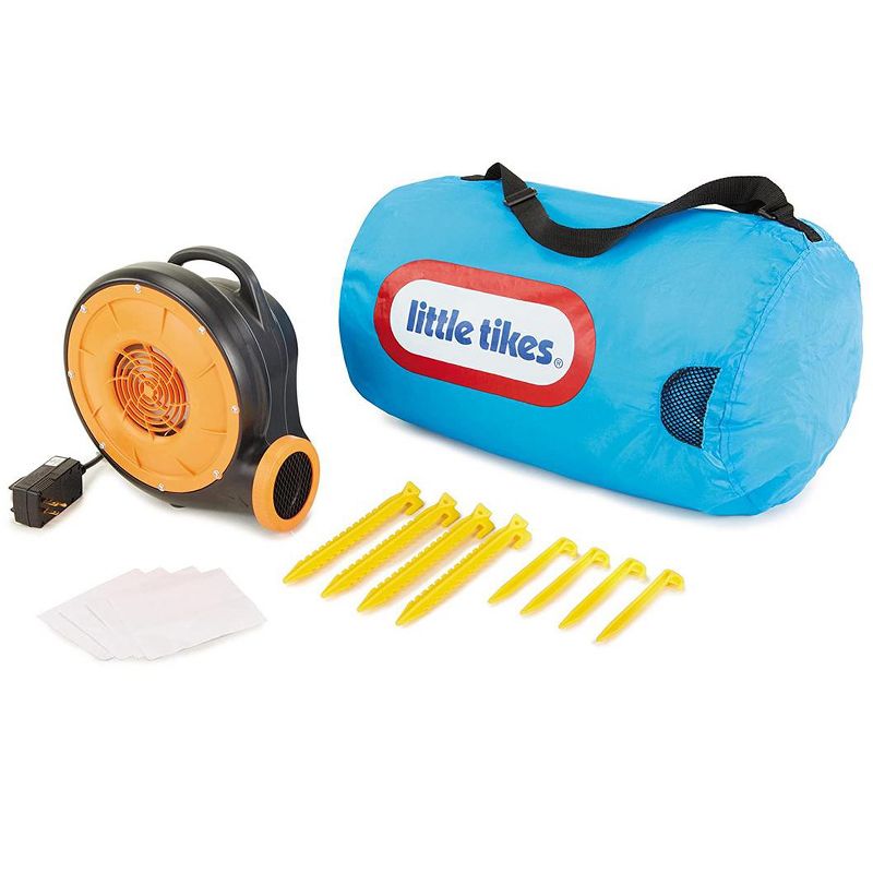 Costway Inflatable Water Slide Crab Dual Slide Bounce House Splash Pool W/ 950W Blower