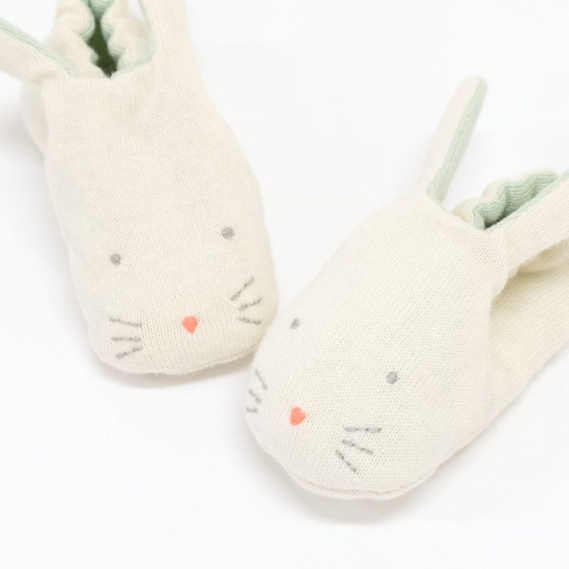 Meri Meri - Mint Bunny Baby Booties - Boots - 1ct