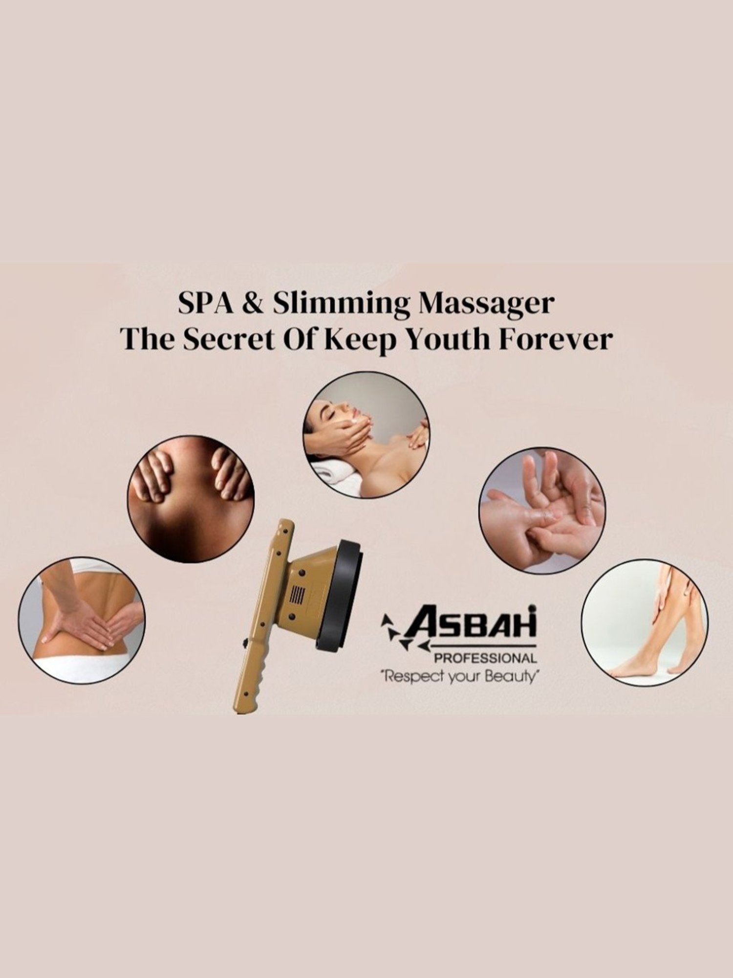 Asbah Professional 777 Dual Speed, Spa and Slimming Massager