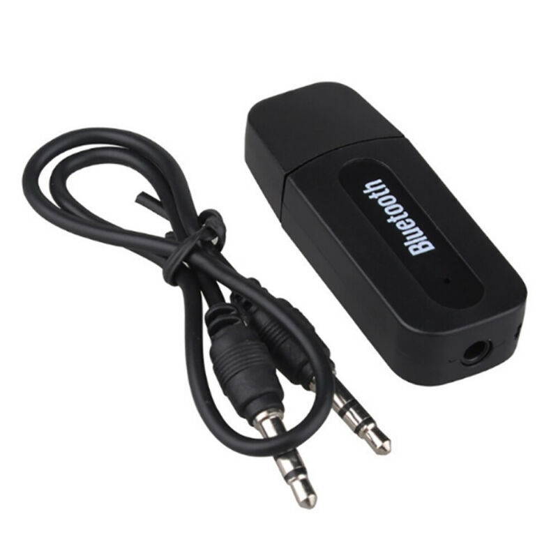 3.5mm to USB Bluetooth Wireless Receiver AUX Audio Stereo Music Adapter Converter with 3.5mm Audio Cable