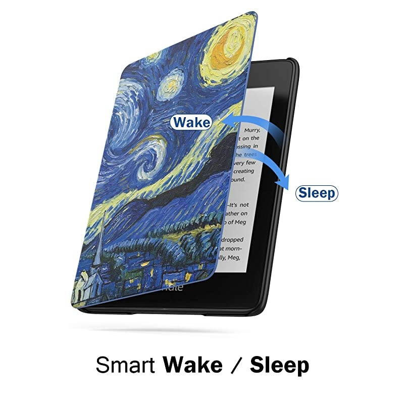 Case Fits Kindle Paperwhite 10th Generation 2018 Releases Thinnest Lightest Smart Shell Cover with Auto WakeSleep for  Kindle Paperwhite 2018 EReader Starry Night